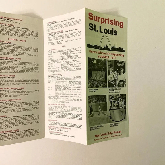 Vintage Summer 1971 Surprising St Louis Missouri Brochure Pamphlet Souvenir - Picture 12 of 13